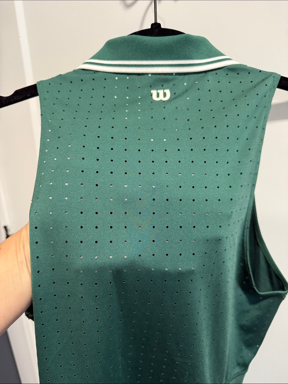 Wilson All Court Tennis Dress Green Pleated Athletic Golf Pickleball NWOT - Picture 9 of 12